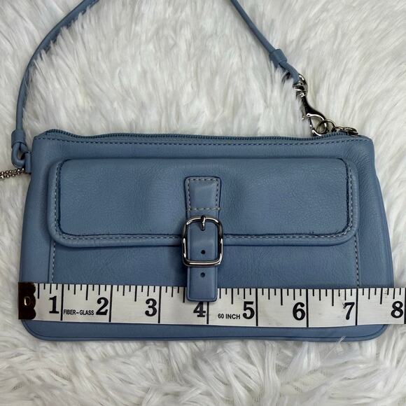 Vintage COACH y2k Soho Blue Wristlet - Picture 9 of 10
